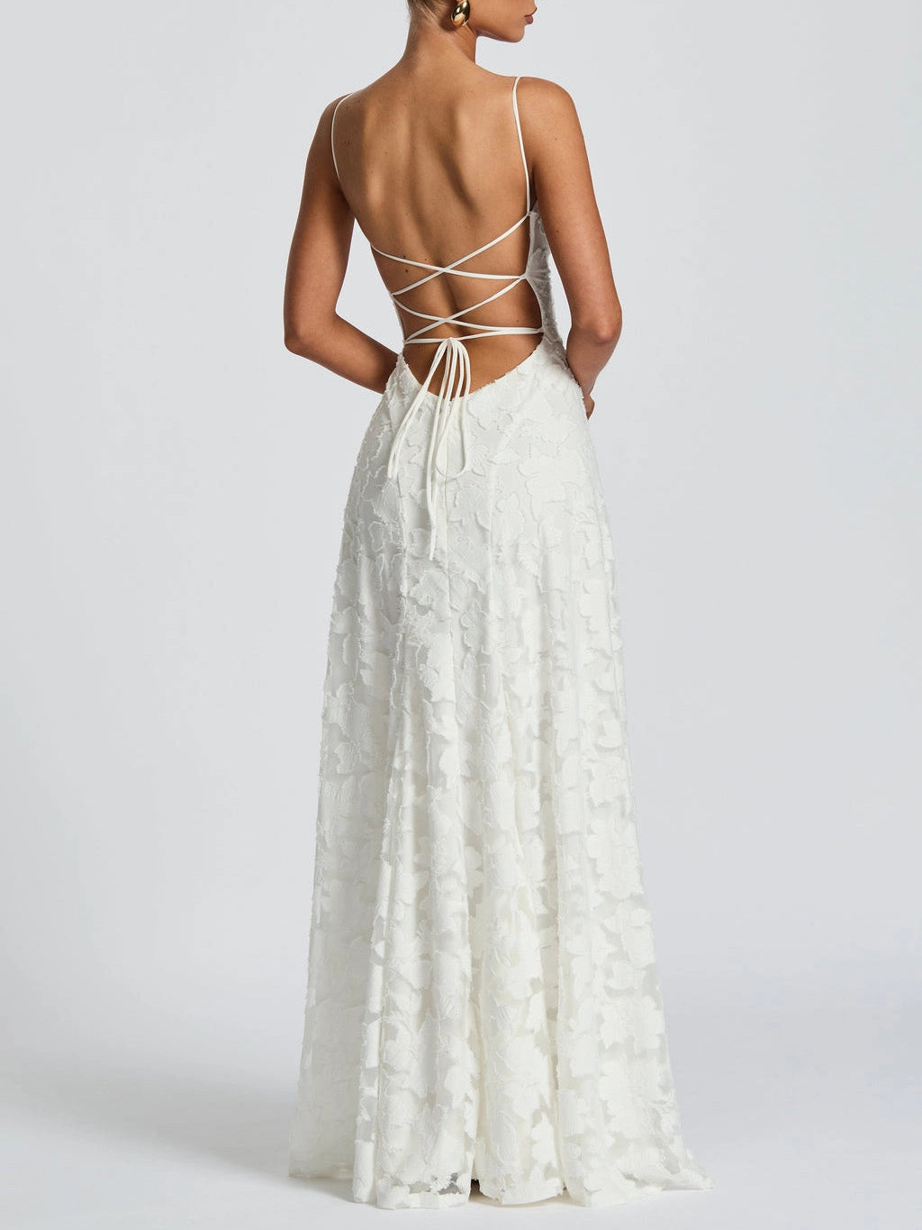 Rosalie – robe maxi délicate avec détail en dentelle