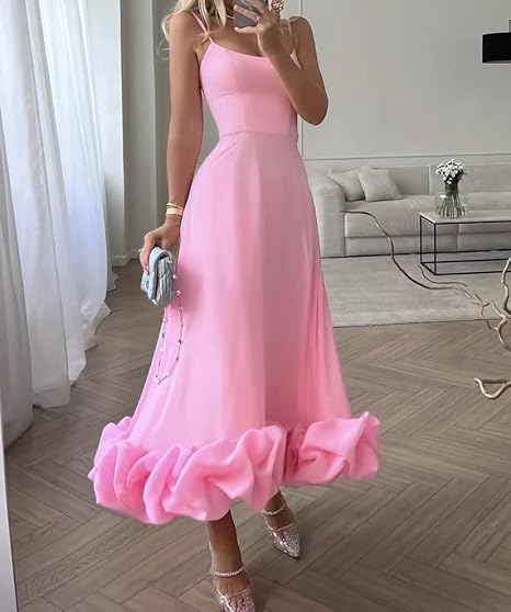 Robe maxi élégante avec volants