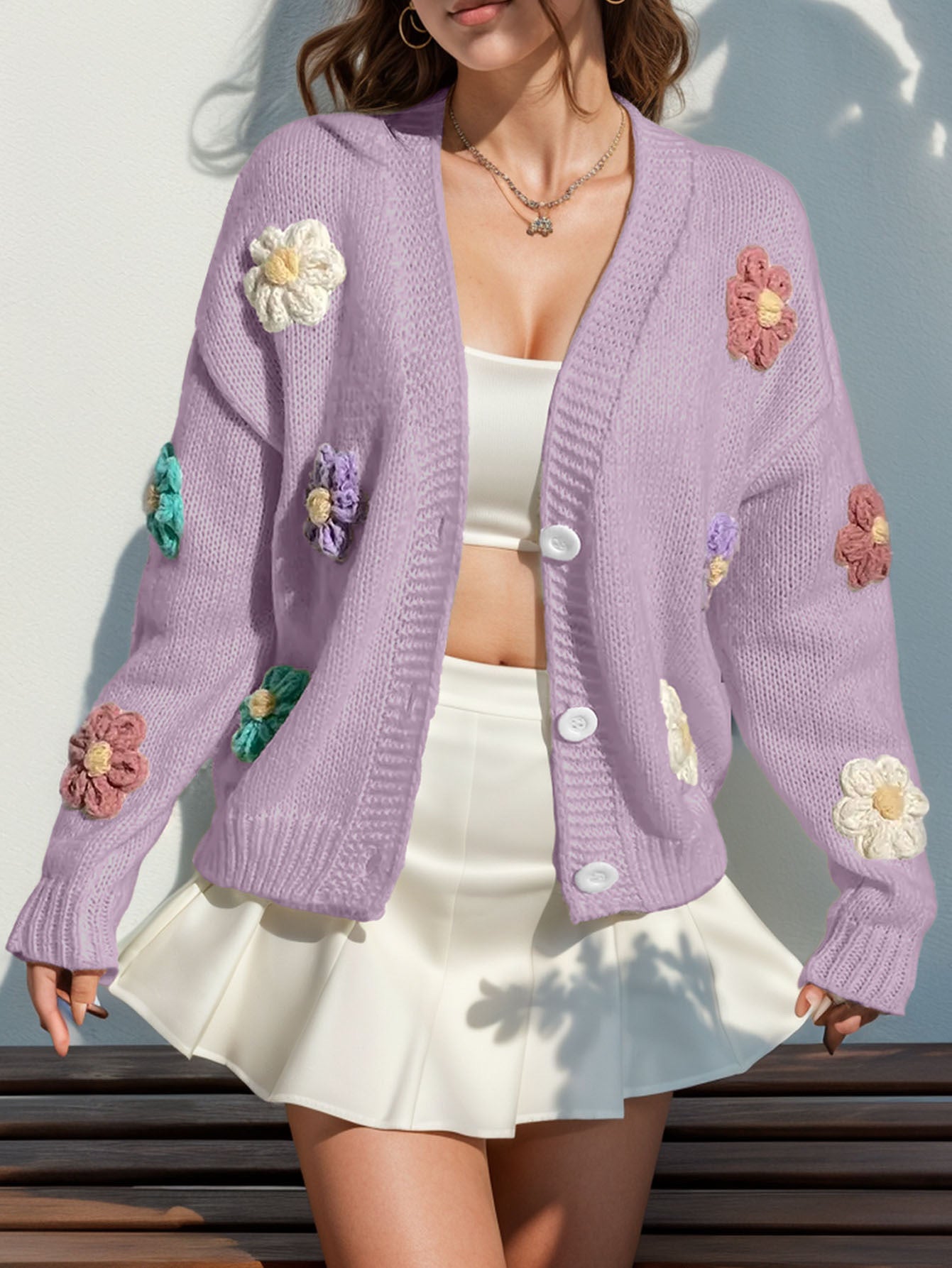 Cardigan à fleurs Blum