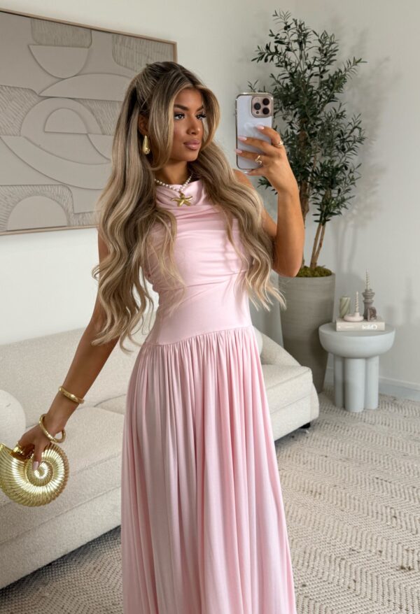 Robe maxi rose