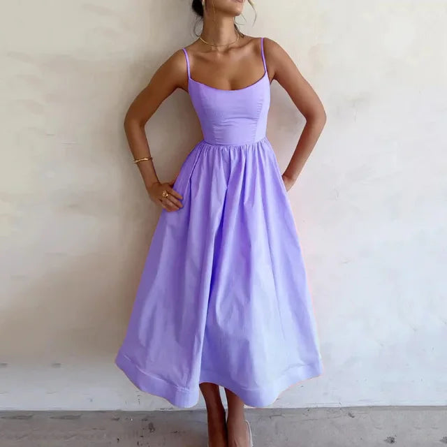 Luise – robe à bretelles spaghetti