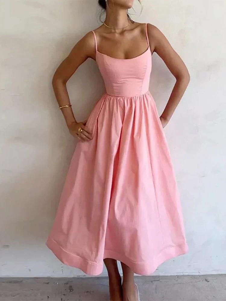 Luise – robe à bretelles spaghetti