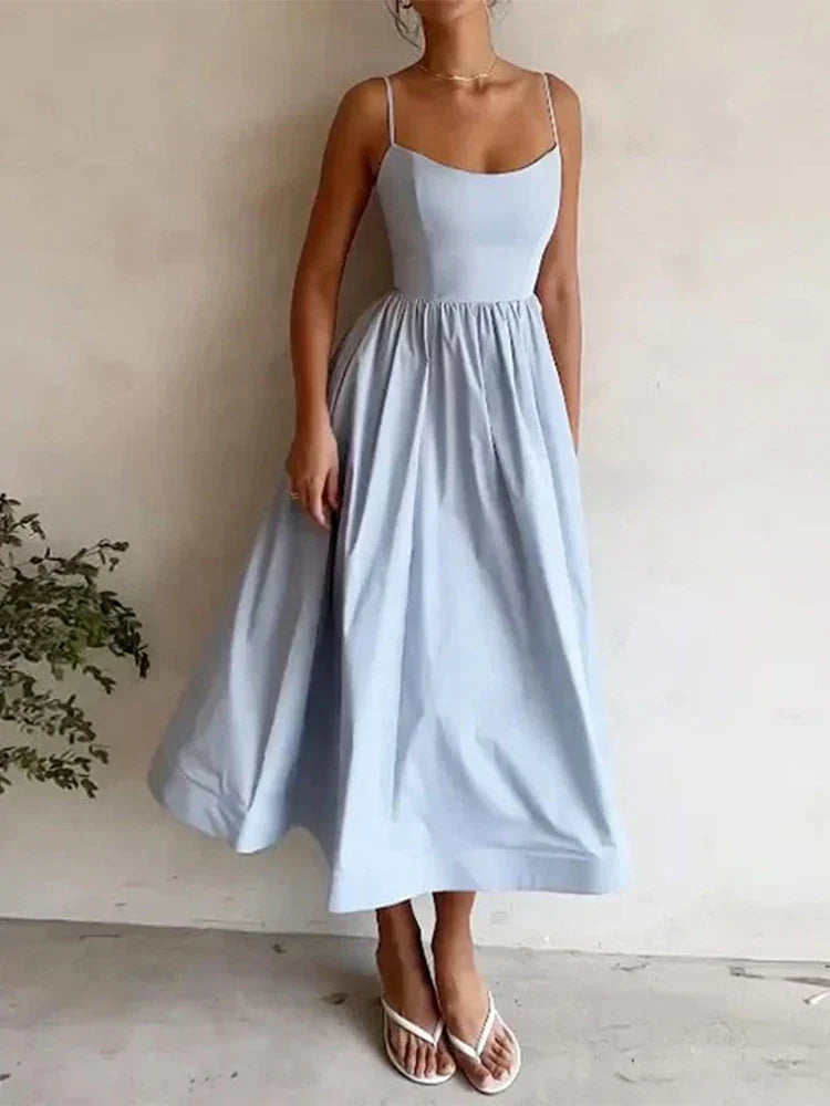 Luise – robe à bretelles spaghetti