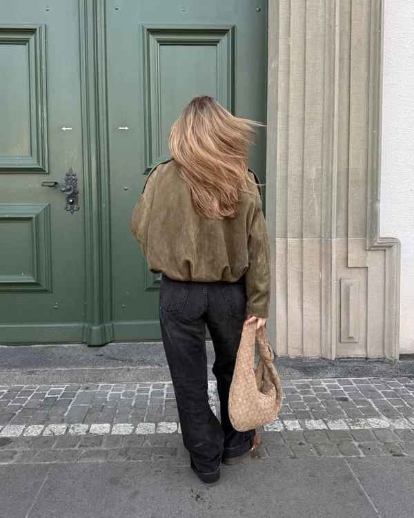 Veste en daim oversize Verve