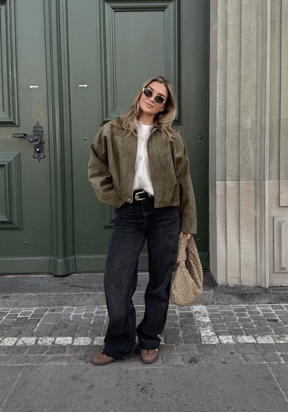 Veste en daim oversize Verve