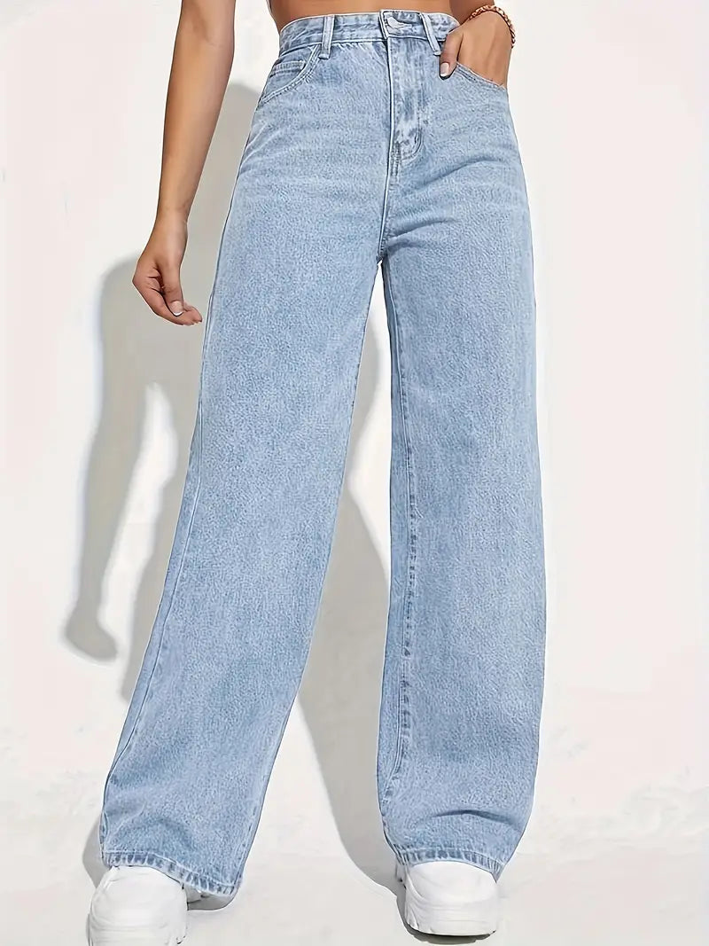 Jean à taille haute essentielle