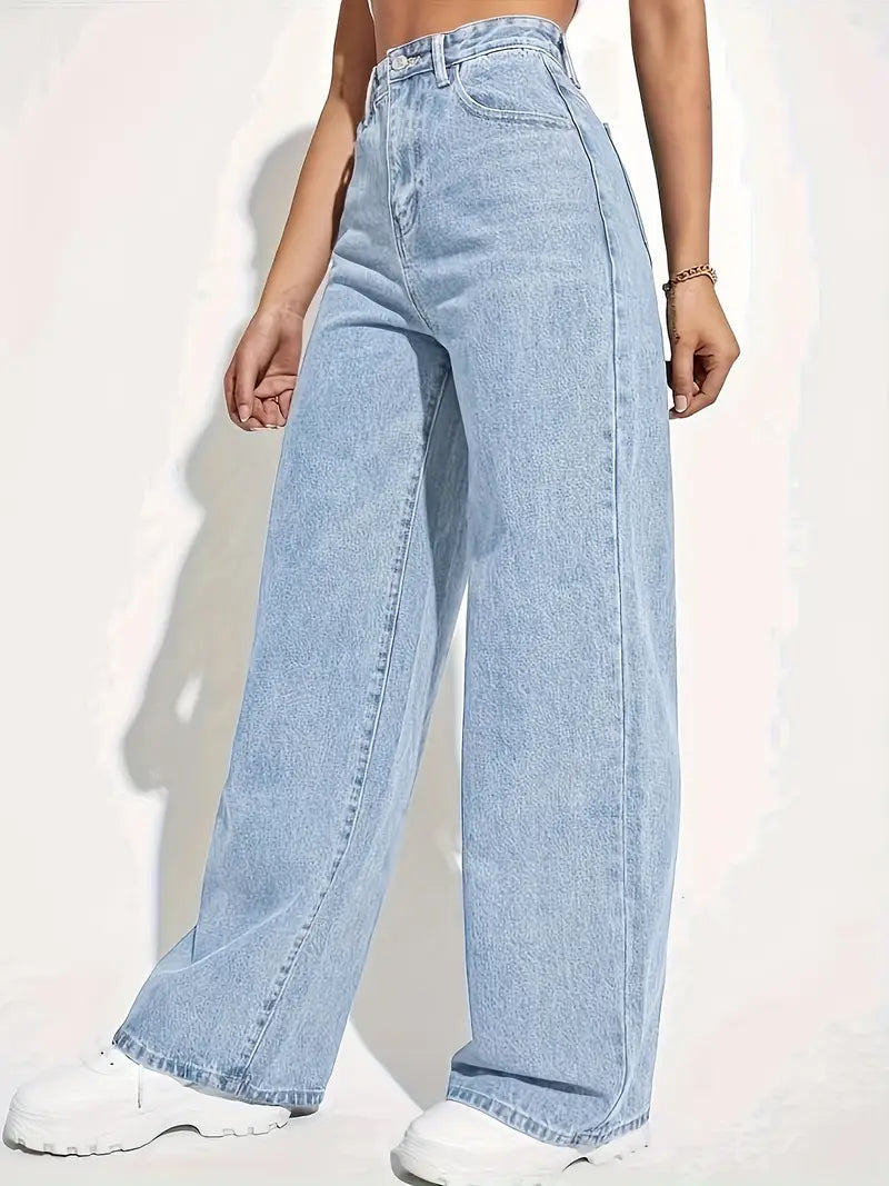 Jean à taille haute essentielle