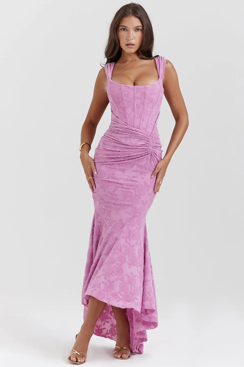 Ella | Robe midi effet portefeuille