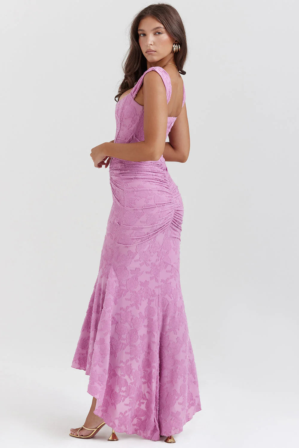 Ella | Robe midi effet portefeuille