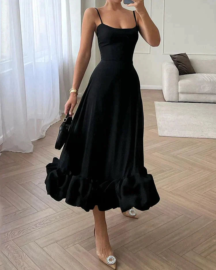 Robe maxi élégante avec volants