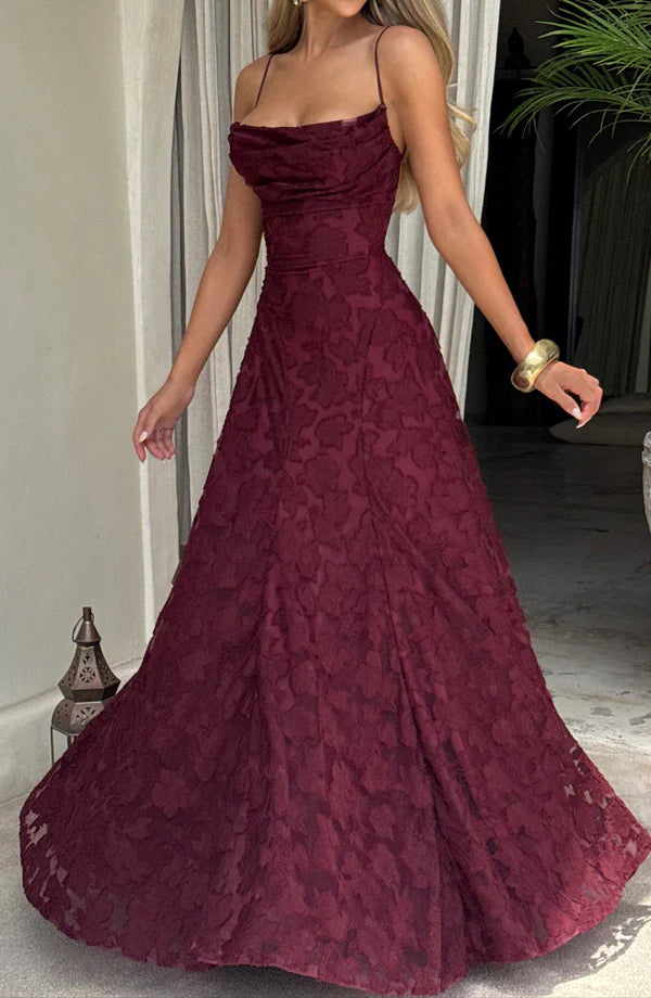 Rosalie – robe maxi délicate avec détail en dentelle