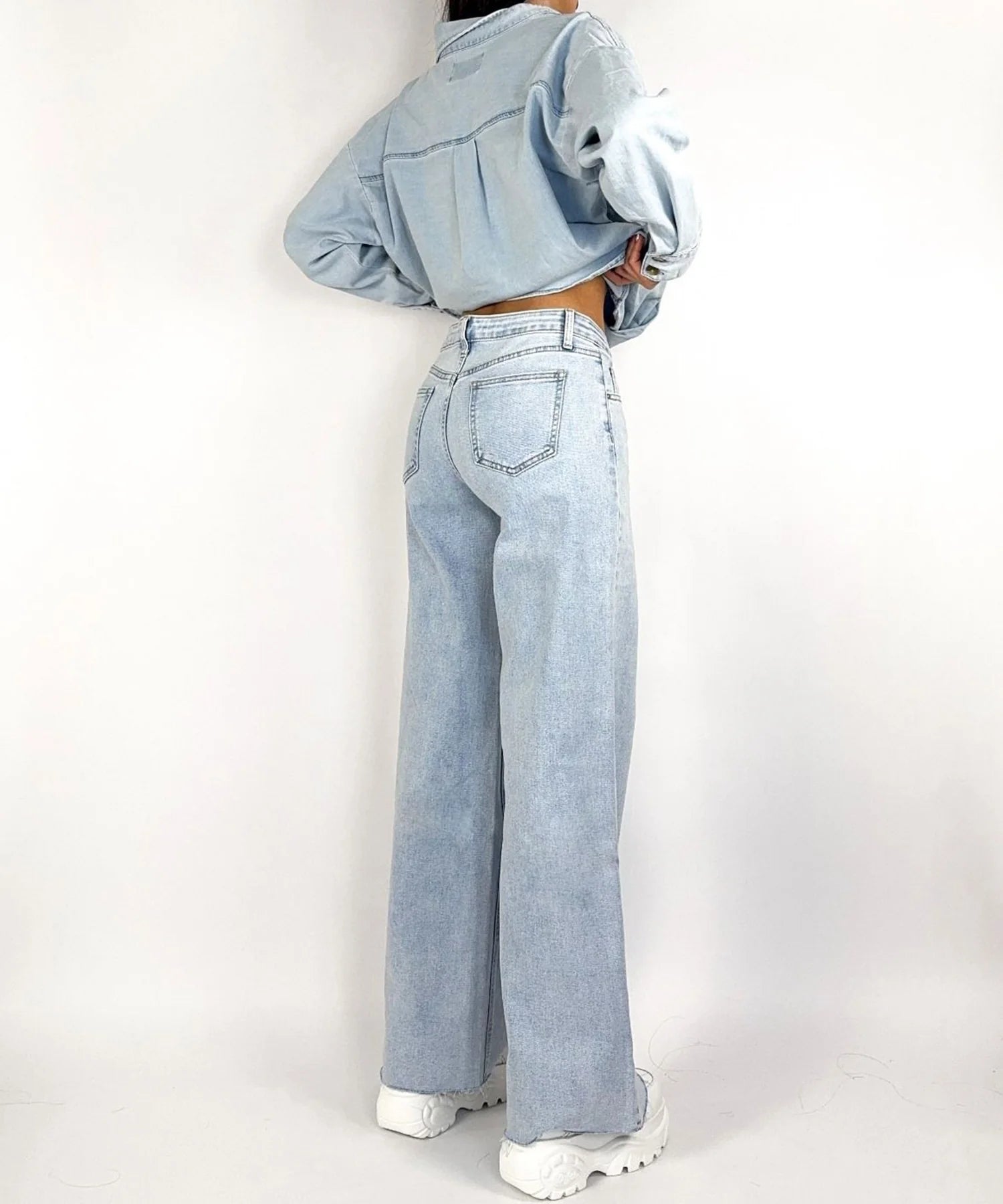 Jean large stretch Tria bleu