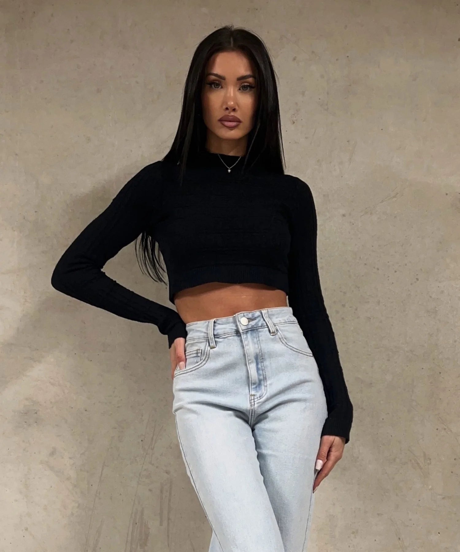 Jean large stretch Sawi bleu