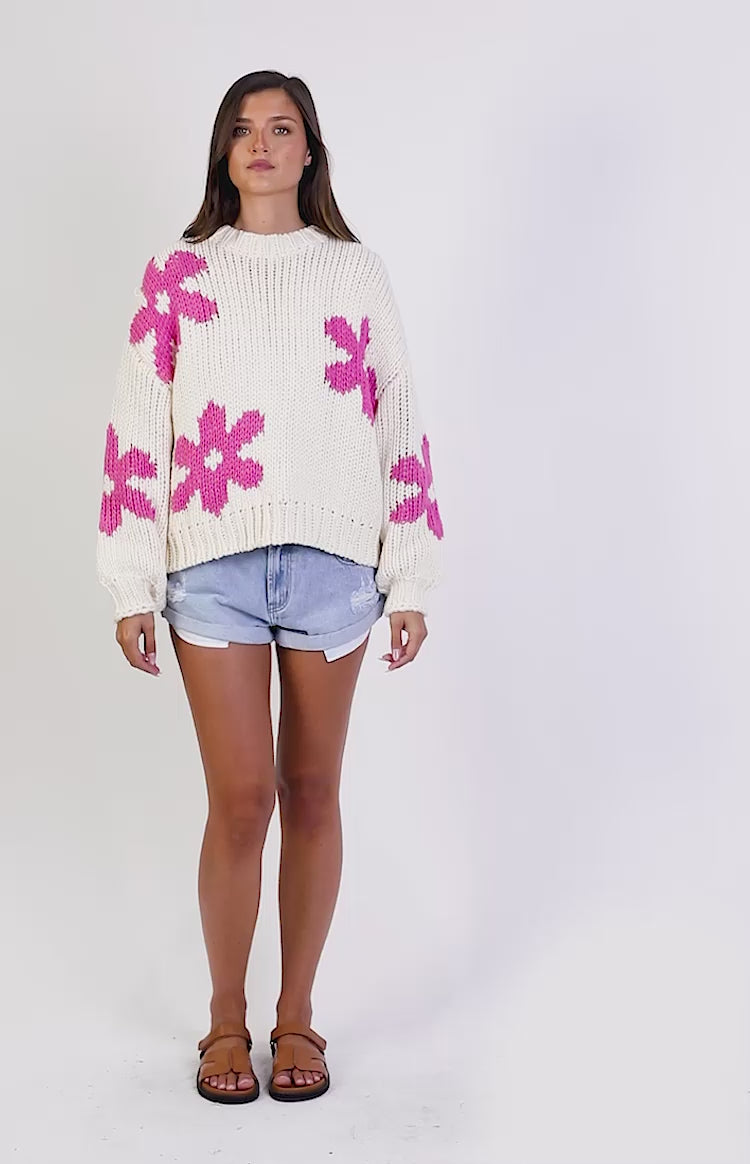 Luisa - Pull fleuri