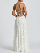 Rosalie – robe maxi délicate avec détail en dentelle