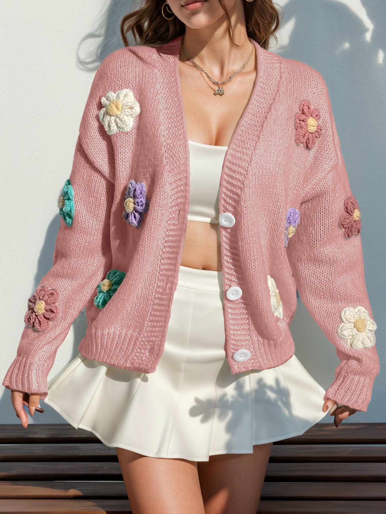 Cardigan à fleurs Blum