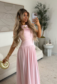 Robe maxi rose