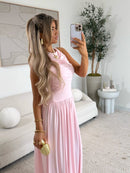Robe maxi rose