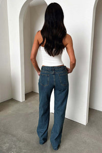 Jean taille basse de luxe