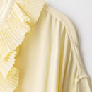 Blouse à volants – jaune beurre