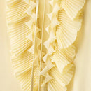 Blouse à volants – jaune beurre