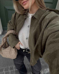 Veste en daim oversize Verve