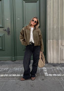 Veste en daim oversize Verve