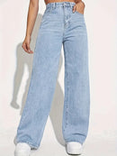 Jean à taille haute essentielle