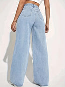 Jean à taille haute essentielle