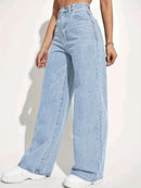 Jean à taille haute essentielle