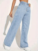 Jean à taille haute essentielle