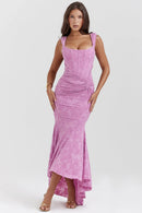 Ella | Robe midi effet portefeuille