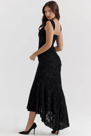 Ella | Robe midi effet portefeuille