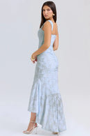 Ella | Robe midi effet portefeuille