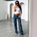 Jean taille basse de luxe