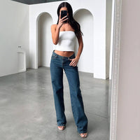 Jean taille basse de luxe