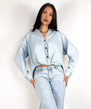 Jean large stretch Tria bleu