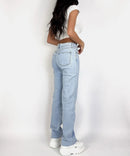 Jean large stretch Hearts bleu