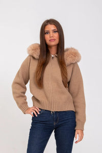 Veste élégance en fausse fourrure
