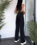 Jean large stretch noir