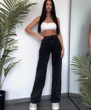 Jean large stretch noir