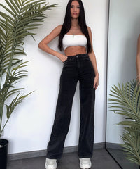 Jean large stretch noir